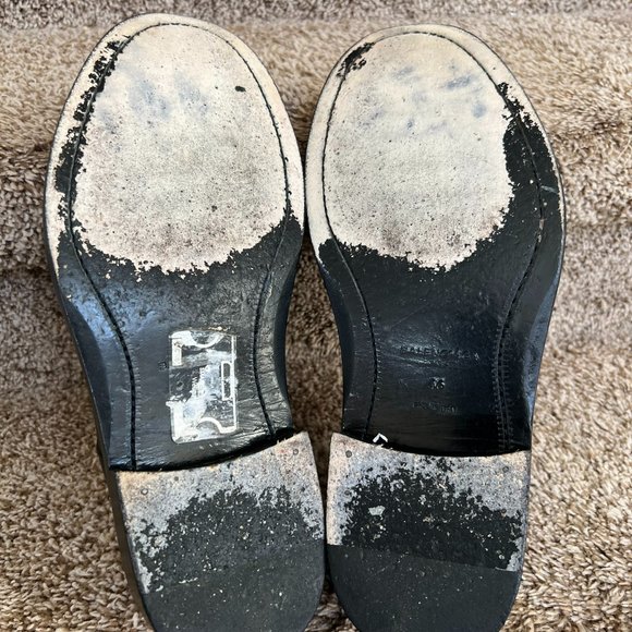 BALENCIAGA Men's Black Leather Derby Shoes. - Picture 11 of 16